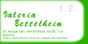 valeria bettelheim business card